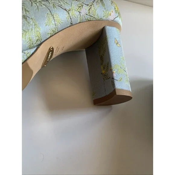 Sarah Flint X Gracie Perfect Mary Jane Platform 85 Pump Jacquard Tropics 39(8.5) - Picture 14 of 16